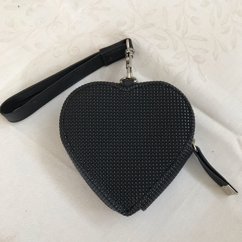 Black heart shaped purse